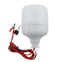 LED Лампа 12v 15W з крокодилами (12 Вольт 15 Ватт зажими) Циліндрична