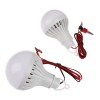 LED Лампа 12v 12W з крокодилами (12 Вольт 12 Ватт зажими) Кругла