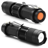 LED ліхтар металевий алюміній із регулюванням променя BL-525 Black